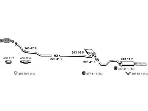 ERNST 010259 išmetimo sistema 
 Išmetimo sistema -> Išmetimo sistema, visa
