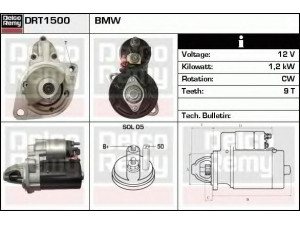 DELCO REMY DRT1500 starteris 
 Elektros įranga -> Starterio sistema -> Starteris
12417521116, 12417521123, 12417526236