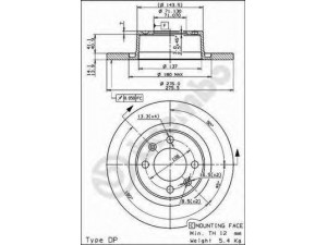 BREMBO 08.8727.10 stabdžių diskas 
 Stabdžių sistema -> Diskinis stabdys -> Stabdžių diskas
4246W4