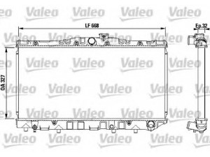 VALEO 731095 radiatorius, variklio aušinimas 
 Aušinimo sistema -> Radiatorius/alyvos aušintuvas -> Radiatorius/dalys
16400-64070, 16400-64110, 16400-64120