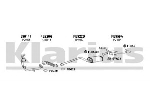KLARIUS 361972U išmetimo sistema