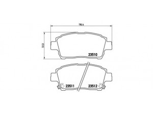 BREMBO P 83 051 stabdžių trinkelių rinkinys, diskinis stabdys 
 Techninės priežiūros dalys -> Papildomas remontas
044650W050, 0446512592, 0446513020