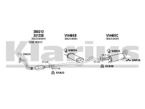 KLARIUS 930691U išmetimo sistema 
 Išmetimo sistema -> Išmetimo sistema, visa
