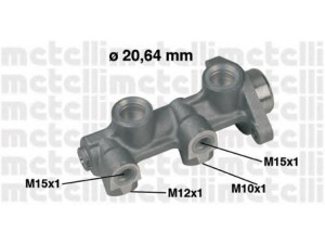 METELLI 05-0181 pagrindinis cilindras, stabdžiai 
 Stabdžių sistema -> Pagrindinis stabdžių cilindras
3488858, 3492289, 558035, 558052