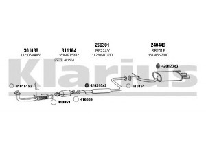 KLARIUS 420099E išmetimo sistema 
 Išmetimo sistema -> Išmetimo sistema, visa