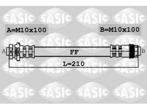 SASIC 6604018 stabdžių žarnelė 
 Stabdžių sistema -> Stabdžių žarnelės
7701050073, 8200256166