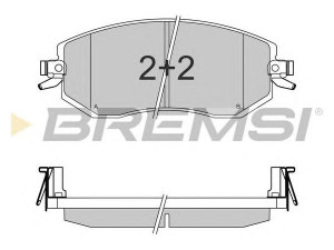 BREMSI BP3570 stabdžių trinkelių rinkinys, diskinis stabdys
26296SC000, 26296SC010, 26296SC011