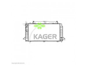 KAGER 31-0018 radiatorius, variklio aušinimas 
 Aušinimo sistema -> Radiatorius/alyvos aušintuvas -> Radiatorius/dalys
8A0121251B, 8A0121251D