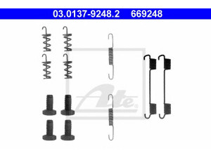 ATE 03.0137-9248.2 priedų komplektas, stovėjimo stabdžių trinkelės 
 Stabdžių sistema -> Rankinis stabdys