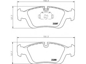 HELLA 8DB 355 008-741 stabdžių trinkelių rinkinys, diskinis stabdys 
 Techninės priežiūros dalys -> Papildomas remontas
34111160356, 34111160357, 34111160532