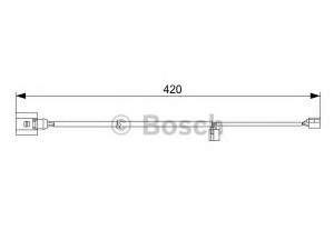 BOSCH 1 987 473 012 įspėjimo kontaktas, stabdžių trinkelių susidėvėjimas 
 Stabdžių sistema -> Susidėvėjimo indikatorius, stabdžių trinkelės
7L0 907 637, 955 612 365 00, 7L0 907 637