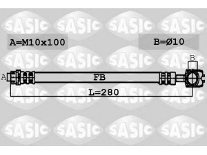 SASIC 6606079 stabdžių žarnelė 
 Stabdžių sistema -> Stabdžių žarnelės
8E0611775N, 8E0611775N