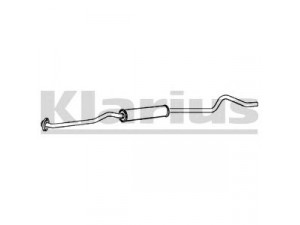 KLARIUS VL303W vidurinis duslintuvas 
 Išmetimo sistema -> Duslintuvas
852166, 90156483, 852166, 90156483