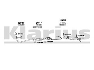 KLARIUS 120383E išmetimo sistema 
 Išmetimo sistema -> Išmetimo sistema, visa