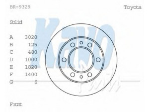 KAVO PARTS BR-9329 stabdžių diskas 
 Dviratė transporto priemonės -> Stabdžių sistema -> Stabdžių diskai / priedai
4351235070