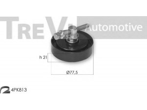 TREVI AUTOMOTIVE KA1144 V formos rumbuotas diržas, komplektas 
 Techninės priežiūros dalys -> Techninės priežiūros intervalai