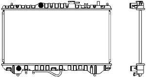 SAKURA  Automotive 1460-0121 radiatorius, variklio aušinimas