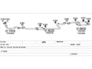 MTS C370070001748 išmetimo sistema 
 Išmetimo sistema -> Išmetimo sistema, visa