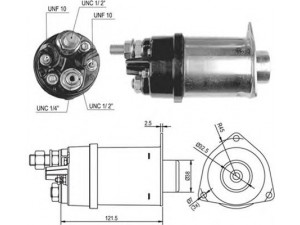 MAGNETI MARELLI 940113050030 solenoidinis jungiklis, starteris
