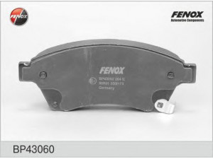 FENOX BP43060 stabdžių trinkelių rinkinys, diskinis stabdys 
 Techninės priežiūros dalys -> Papildomas remontas
13301234, 13412810, 1605135, 1605178