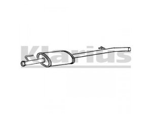 KLARIUS 230860 vidurinis duslintuvas 
 Išmetimo sistema -> Duslintuvas
8200086860