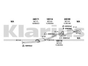KLARIUS 600143E išmetimo sistema 
 Išmetimo sistema -> Išmetimo sistema, visa