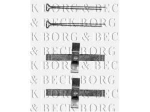 BORG & BECK BBK1133 priedų komplektas, diskinių stabdžių trinkelės