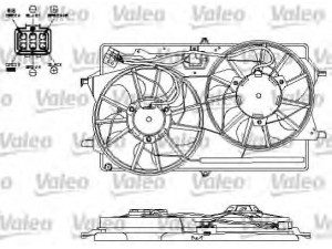 VALEO 696153 elektrovariklis, raditoriaus ventiliatorius 
 Aušinimo sistema -> Radiatoriaus ventiliatorius
1075132