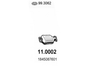 ASSO 11.0002 katalizatoriaus keitiklis 
 Išmetimo sistema -> Katalizatoriaus keitiklis
1745087601, 1845087601, 1845087602