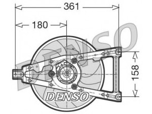 DENSO DER09011 ventiliatorius, radiatoriaus 
 Aušinimo sistema -> Oro aušinimas
7694871