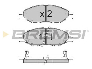 BREMSI BP3335 stabdžių trinkelių rinkinys, diskinis stabdys 
 Techninės priežiūros dalys -> Papildomas remontas
1N263328Z, 41060AX085, 41060EE30J