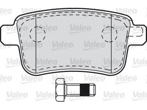 VALEO 601011 stabdžių trinkelių rinkinys, diskinis stabdys 
 Techninės priežiūros dalys -> Papildomas remontas
440606267R, 7701209869