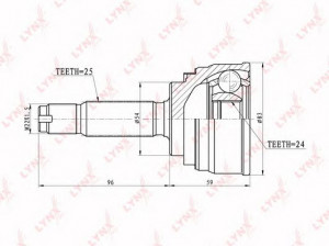 LYNXauto CO-5511 jungčių komplektas, kardaninis velenas
MB896213, MB896214