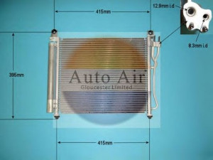 AUTO AIR GLOUCESTER 16-9943 kondensatorius, oro kondicionierius 
 Oro kondicionavimas -> Kondensatorius
9760607500, 9760607550
