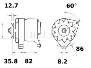MAHLE ORIGINAL MG 402 kintamosios srovės generatorius
A 231 295 A1, 388188A1