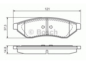 BOSCH 0 986 494 172 stabdžių trinkelių rinkinys, diskinis stabdys 
 Techninės priežiūros dalys -> Papildomas remontas
76396496, 96 496 763, 96 496 766