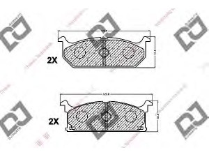 DJ PARTS BP1359 stabdžių trinkelių rinkinys, diskinis stabdys 
 Techninės priežiūros dalys -> Papildomas remontas
55200-82810, 55200-82811, 55200-82820
