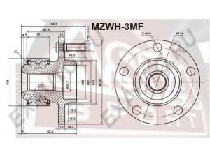 ASVA MZWH-3MF rato stebulė 
 Ašies montavimas/vairavimo mechanizmas/ratai -> Rato stebulė/montavimas -> Rato stebulė
BP4K-33-15XA, BP4K-33-15XB