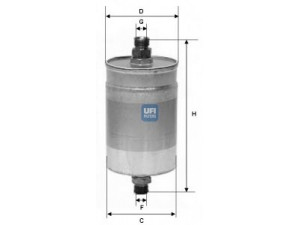 UFI 31.572.00 kuro filtras 
 Techninės priežiūros dalys -> Papildomas remontas
930.110.139.00