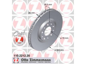 ZIMMERMANN 110.2212.20 stabdžių diskas 
 Dviratė transporto priemonės -> Stabdžių sistema -> Stabdžių diskai / priedai
4684 3608, 517 60 621, 517 67 381