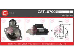 CASCO CST10700AS starteris 
 Elektros įranga -> Starterio sistema -> Starteris
0041518601