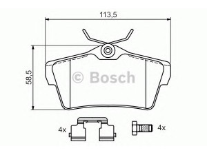 BOSCH 0 986 494 192 stabdžių trinkelių rinkinys, diskinis stabdys 
 Techninės priežiūros dalys -> Papildomas remontas
4253 67, 4253 68, 77364513, 9467549087