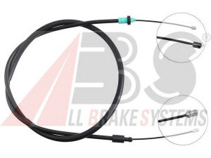 A.B.S. K16728 trosas, stovėjimo stabdys 
 Stabdžių sistema -> Valdymo svirtys/trosai
4745.R0, 4745.X9, 96391792, 4745.R0