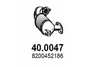 ASSO 40.0047 katalizatoriaus keitiklis 
 Išmetimo sistema -> Katalizatoriaus keitiklis
8200169763, 8200452186