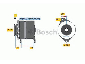 BOSCH 6 033 GB3 009 kintamosios srovės generatorius
99465867