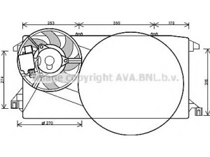AVA QUALITY COOLING FD7545 ventiliatorius, radiatoriaus 
 Aušinimo sistema -> Oro aušinimas
1433496, 1436112