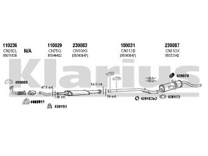 KLARIUS 180162E išmetimo sistema 
 Išmetimo sistema -> Išmetimo sistema, visa
