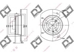 DJ PARTS BD1163 stabdžių diskas 
 Dviratė transporto priemonės -> Stabdžių sistema -> Stabdžių diskai / priedai
34211156668, 34211162305
