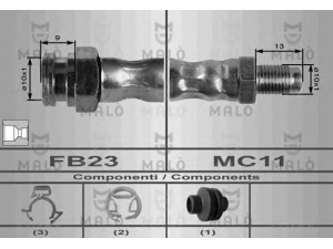 MAL? 8415 stabdžių žarnelė 
 Stabdžių sistema -> Stabdžių žarnelės
71736962, 7609087, 7655156, 7655156