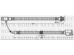 BORG & BECK BBH7648 stabdžių žarnelė 
 Stabdžių sistema -> Stabdžių žarnelės
46211-CD000, 46211-CD00A
